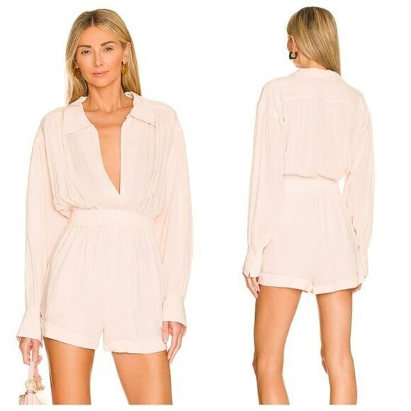 L'Academie The Rayne Romper - Blush - Picture 1 of 12
